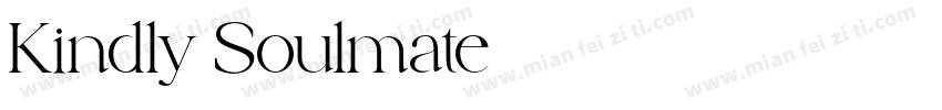 Kindly Soulmate字体转换